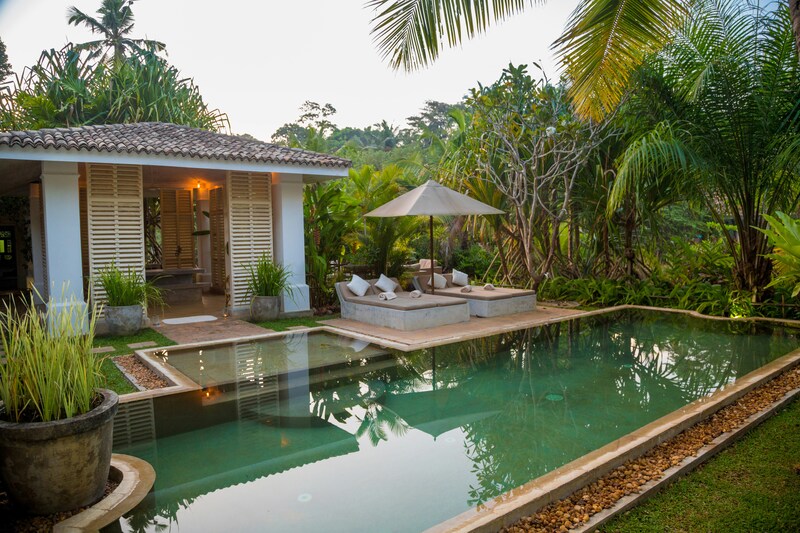 Private pool at jungle resort